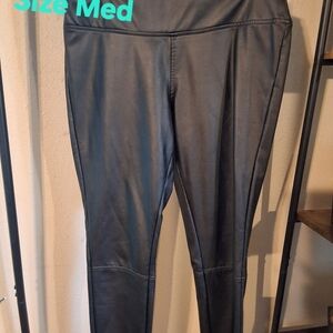 Black Faux Leather Leggings